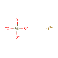 Ferric arsenate formula graphical representation