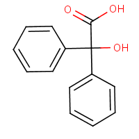 Benzilic acid formula graphical representation