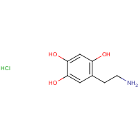 6-Hydroxydopamine hydrochloride formula graphical representation