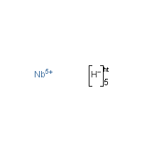 Niobium hydride formula graphical representation