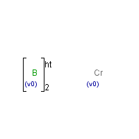 Chromium diboride formula graphical representation