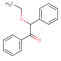 Benzoin ethyl ether formula graphical representation