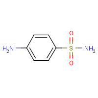 Sulfanilamide formula graphical representation