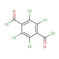 2,3,5,6-Tetrachloroterephthaloyl chloride formula graphical representation