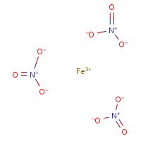 Ferric nitrate formula graphical representation