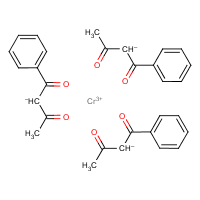 Chromium tris(benzoylacetate) formula graphical representation