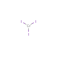 Chromium iodide formula graphical representation