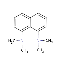 1,8-Bis(dimethylamino)naphthalene formula graphical representation