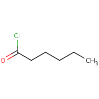 Caproyl chloride formula graphical representation