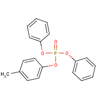 p-Cresyl diphenyl phosphate formula graphical representation