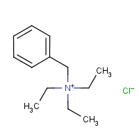 Benzyltriethylammonium chloride formula graphical representation