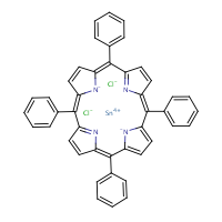 Tin tetraphenylporphyrin formula graphical representation