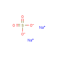 Sodium sulfate formula graphical representation