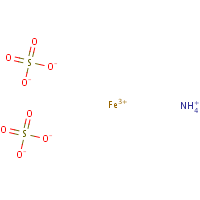 Ammonium ferric sulfate formula graphical representation