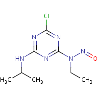 N-Nitrosoatrazine formula graphical representation