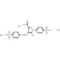 Tartrazine formula graphical representation