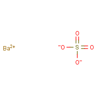 Barium sulfate formula graphical representation