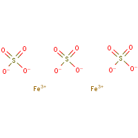 Ferric sulfate formula graphical representation