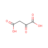 Oxalacetic acid formula graphical representation