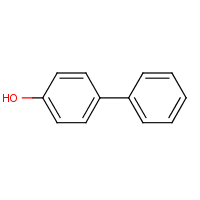 4-Hydroxybiphenyl formula graphical representation