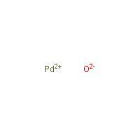Palladium oxide formula graphical representation