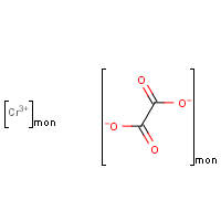 Chromium oxalate formula graphical representation