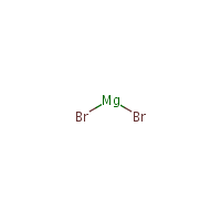 Magnesium bromide formula graphical representation
