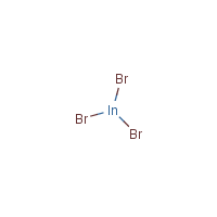 Indium tribromide formula graphical representation