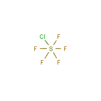 Sulfur chloropentafluoride formula graphical representation