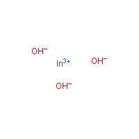 Indium hydroxide formula graphical representation