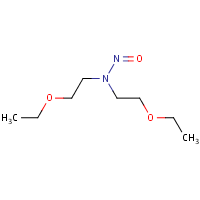 N-Nitrosobis(2-ethoxyethyl)amine formula graphical representation