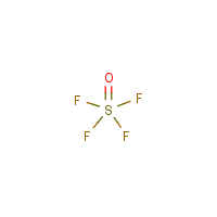 Sulfur tetrafluoride oxide formula graphical representation