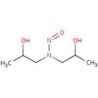 N-Nitrosodiisopropanolamine formula graphical representation