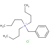 Benzyltributylammonium chloride formula graphical representation
