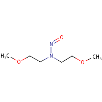 N-Nitrosobis(2-methoxyethyl)amine formula graphical representation
