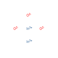 Indium oxide formula graphical representation