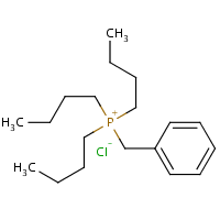 Benzyltributylphosphonium chloride formula graphical representation