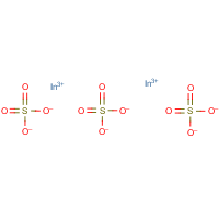 Indium sulfate formula graphical representation