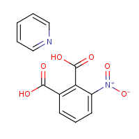 Pyridine, 3-nitrophthalic acid salt formula graphical representation
