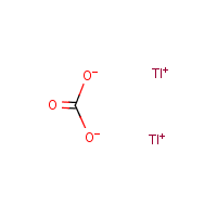 Thallium carbonate formula graphical representation