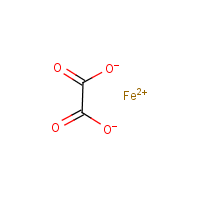 Ferrous oxalate formula graphical representation