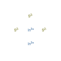 Indium sulfide formula graphical representation