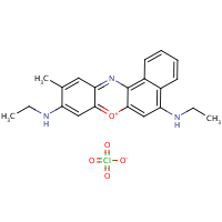 Oxazine 170 perchlorate formula graphical representation