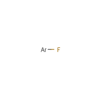 Argon fluoride formula graphical representation