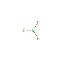 Boron trifluoride formula graphical representation