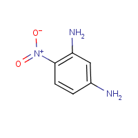4-Nitro-1,3-benzenediamine formula graphical representation
