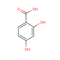 beta-Resorcylic acid formula graphical representation