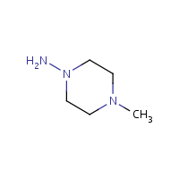 1-Amino-4-methylpiperazine formula graphical representation