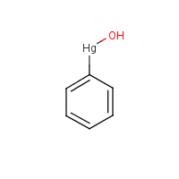 Phenylmercuric hydroxide formula graphical representation