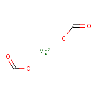 Magnesium formate formula graphical representation